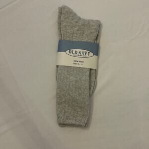 Vintage Old Navy Clothing Co. Crew Socks - Size 10-13 - NWT - Beige Marled
